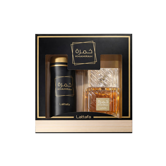 SET 2 PIEZAS KHAMRAH 100ml + BODY SPRAY 200ml