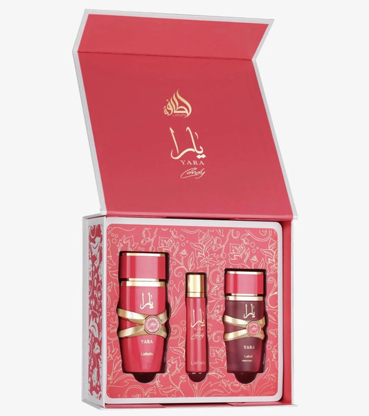 Yara Candy 3pcs Gift Set Lattafa