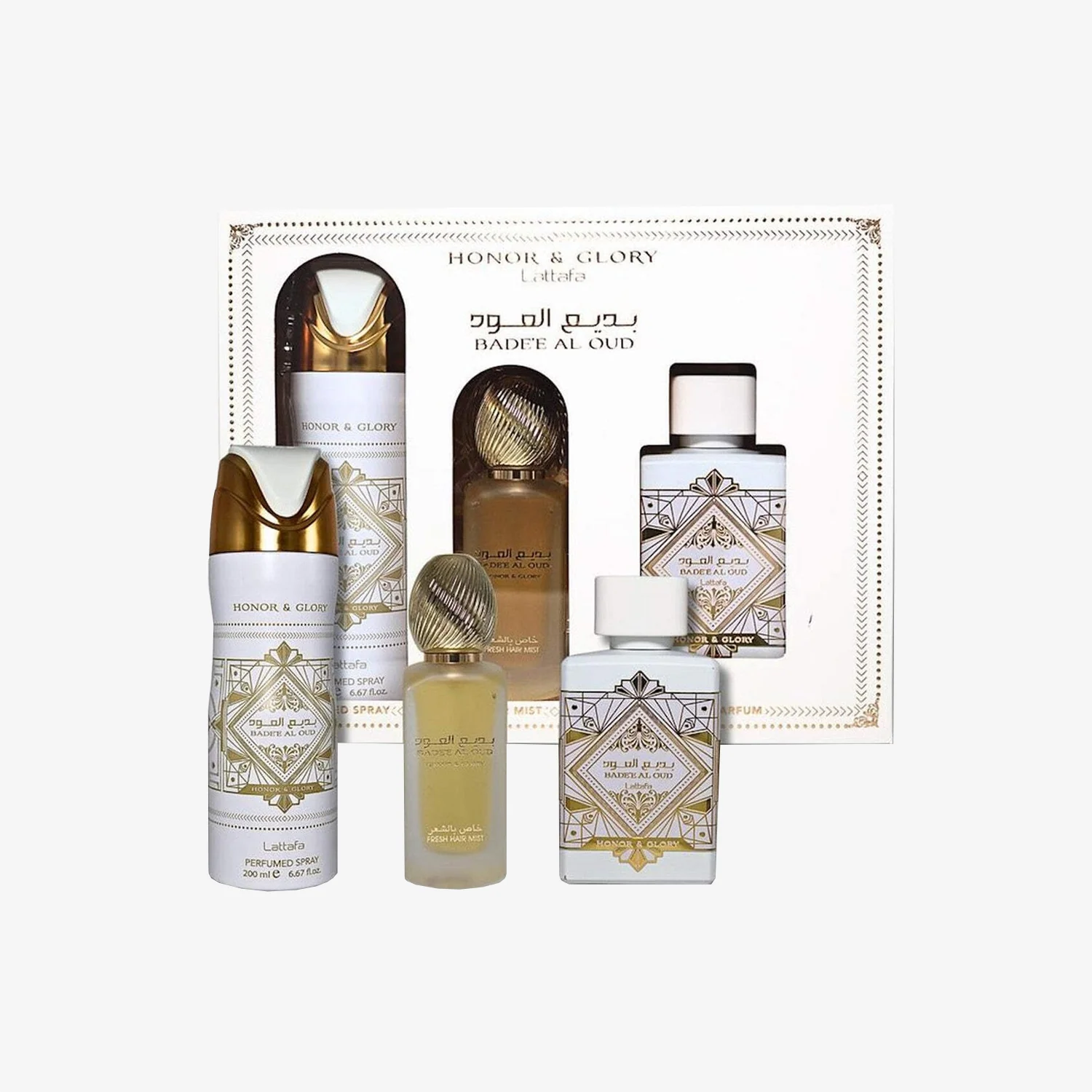 SET BADEE AL OUD HONOR & GLORY 3 PIEZAS
