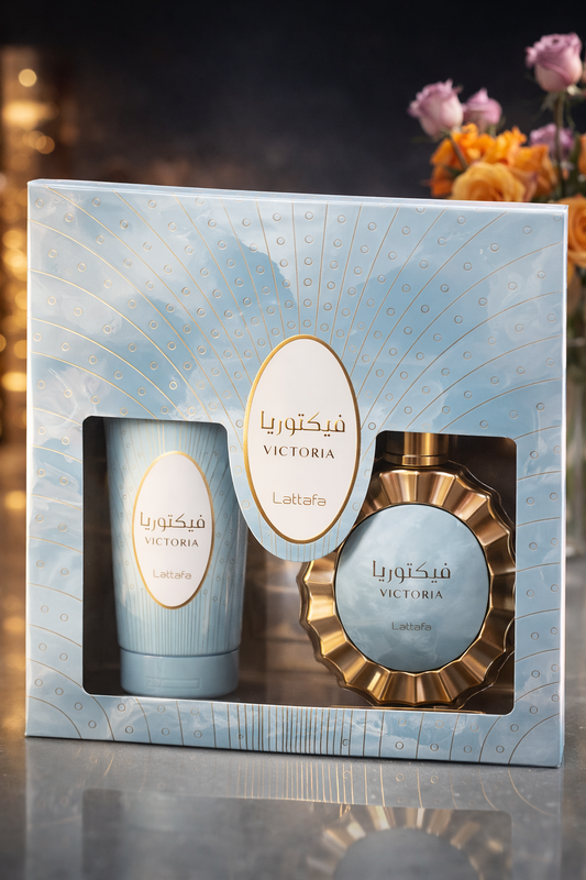 SET VICTORIA LATTAFA 100ml + BIDY SPRAY 200ml