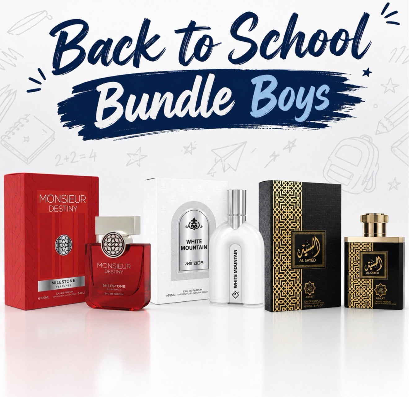 BUNDLE BACK TO SCHOOL HOMBRE 3 PERFUMES 100ml