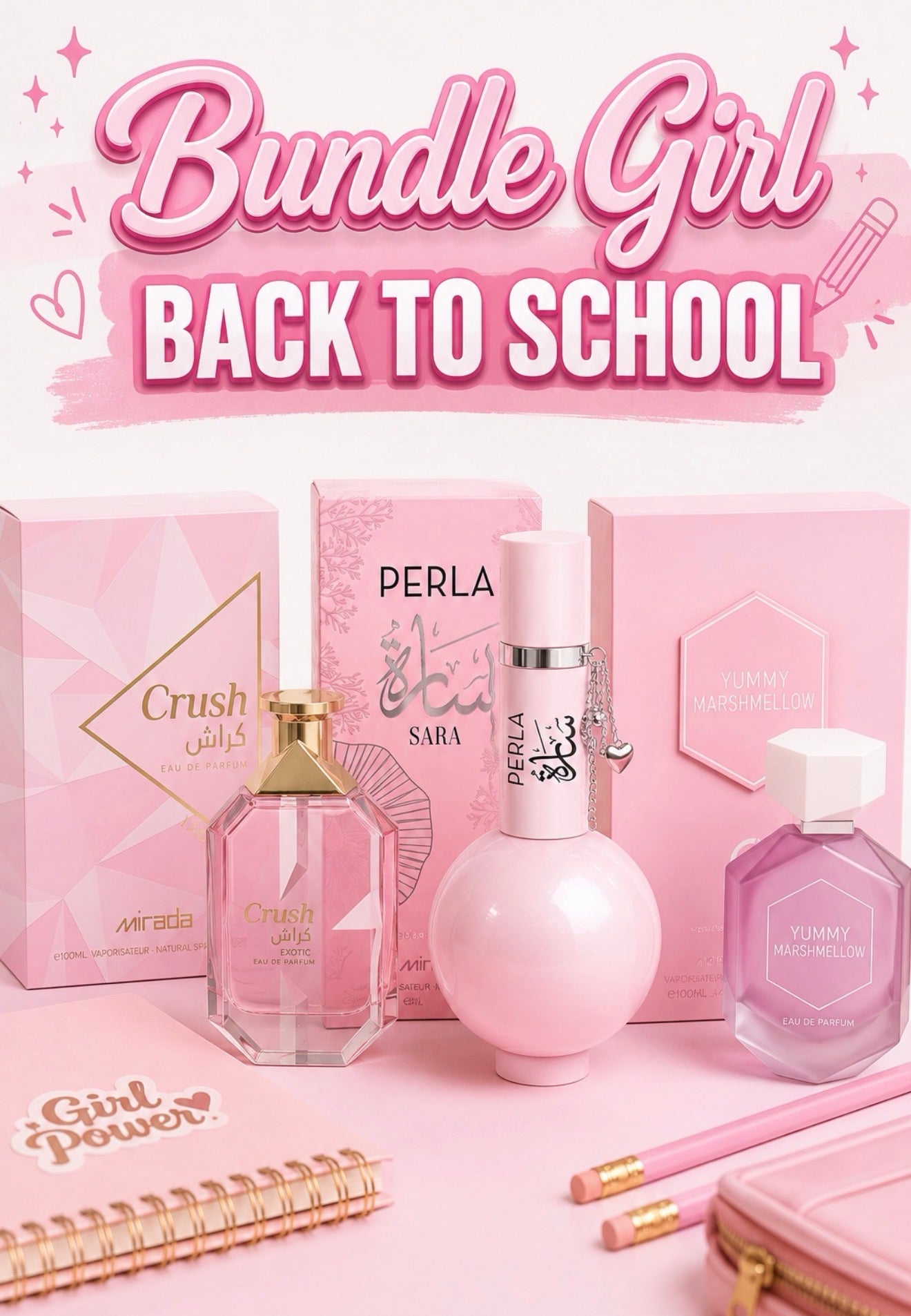 BUNDLE BACK TO SCHOOL FEMENINO 3 PERFUMES 100ml