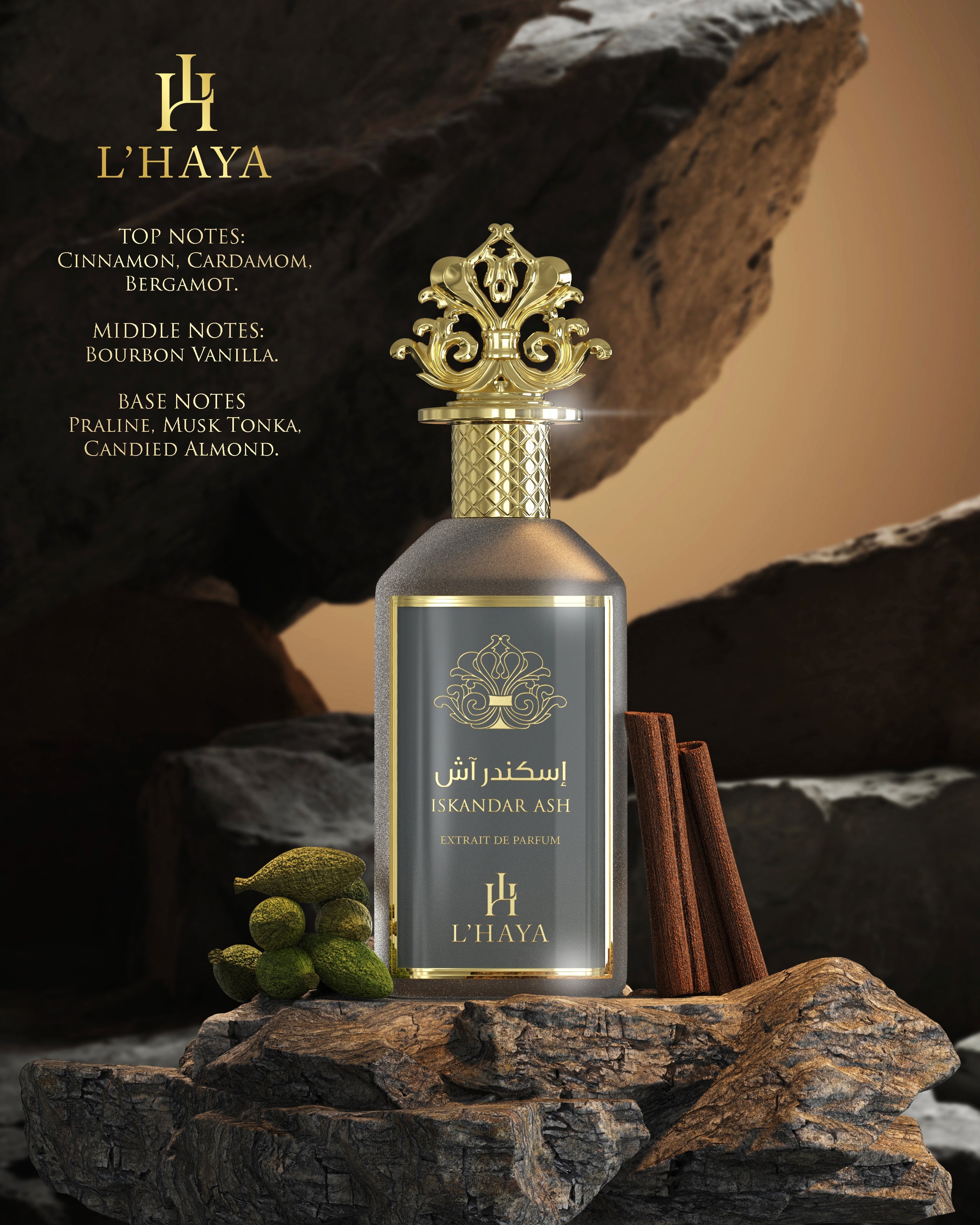 L'HAYA- ISKANDER ASH- EXTRAIT DE PARFUM – ViviFragances