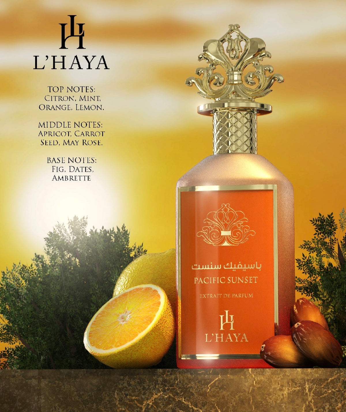 CAJA ABIERTA L’HAYA- PACIFIC SUNSET- EXTRAIT DE PARFUM