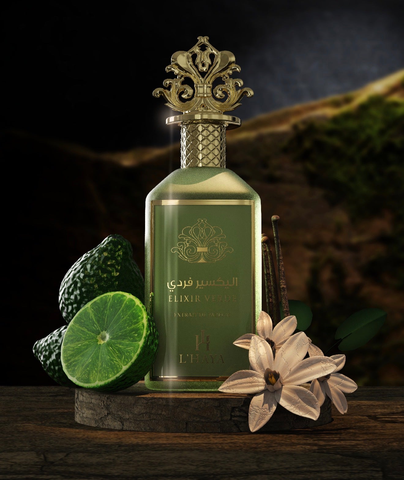 CAJA ABIERTA L’HAYA- ELIXIR VERDE- EXTRAIT DE PARFUM